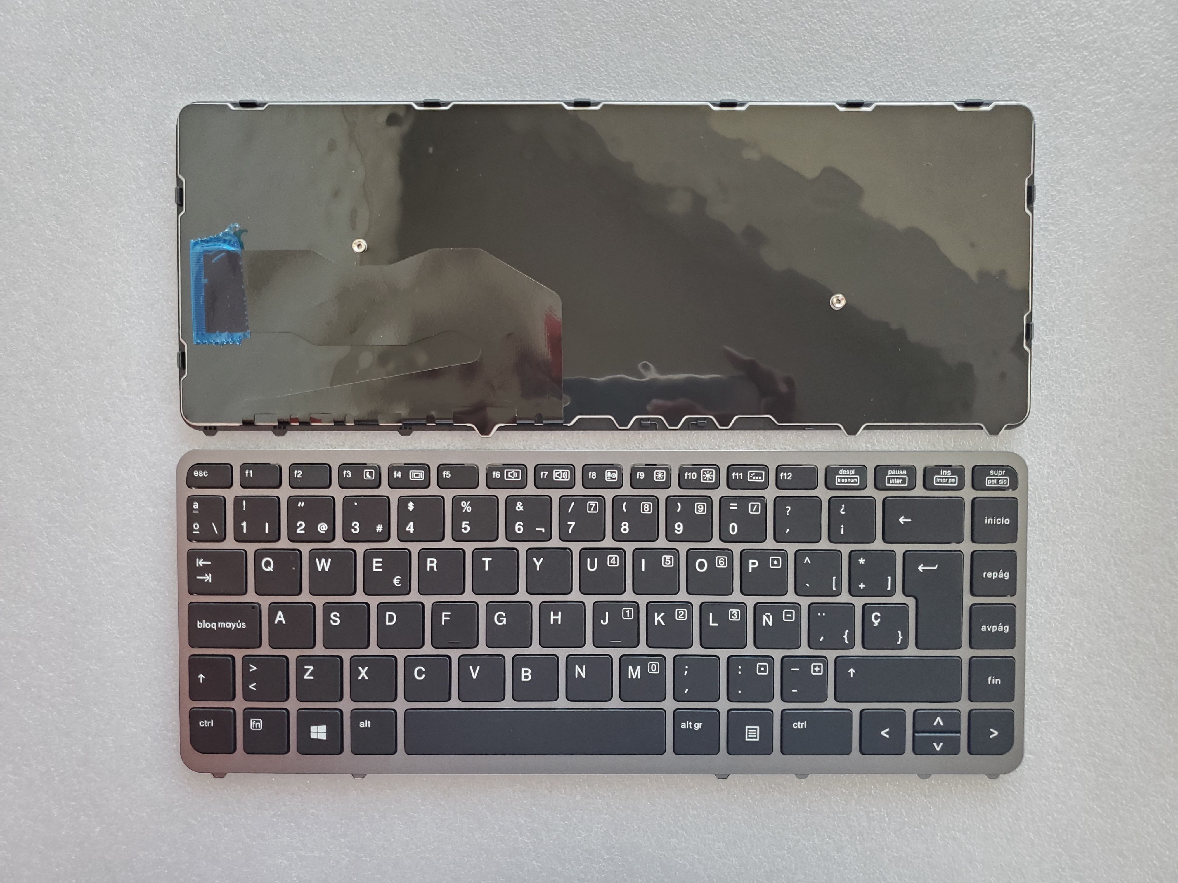 Picture of New Replacement Laptop Keyboard For HP 840G1/840G2/850G1/850G2/745G1/745G2/ZBOOK14 G1 G2 SILVER FRAME BLACK (OEM) SP Layout